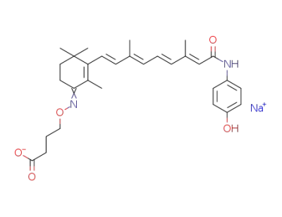 sodium 2-[[3-[(1E,3E,5E,7E)-9-(4-hydroxyanilino)-3,7-dimethyl-9-oxonona-1,3,5,7-tetraenyl]-2,4,4-trimethylcyclohex-2-en-1-ylidene]amino]oxybutyrate