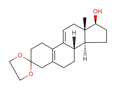 (8S,13S,14S,17S)-13-methyl-1,2,4,6,7,8,12,13,14,15,16,17-dodecahydrospiro[cyclopenta[a]phenanthrene-3,2'-[1,3]dioxolan]-17-ol